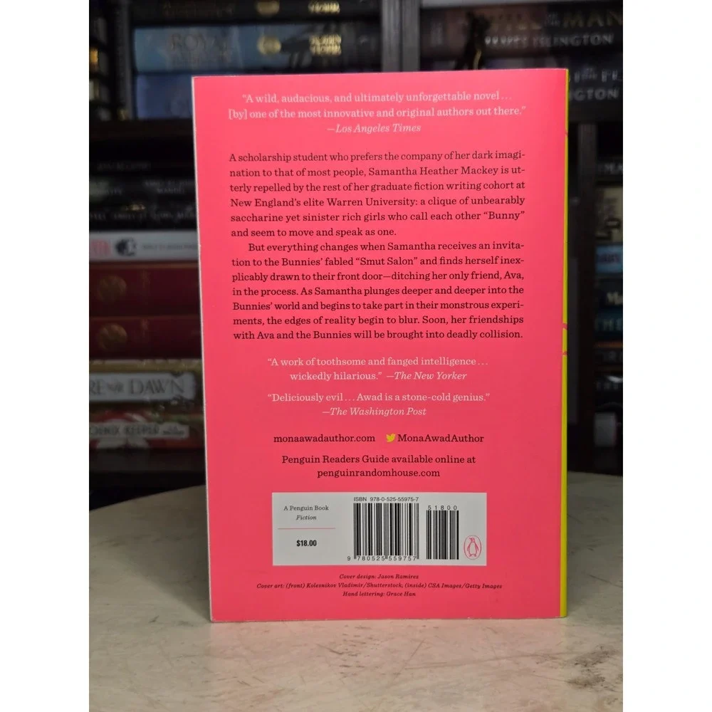 BUNNY A Novel By Author Mona Awad Signed Softcover Book Funny Dark Humor